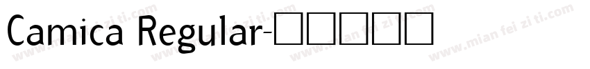 Camica Regular字体转换